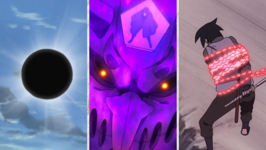 Sasuke Uchiha Strongest Jutsu In Naruto Shippuden Susanoo Amenotejikara More